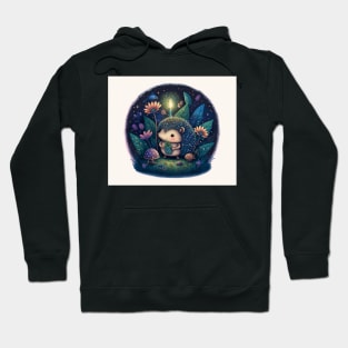 Hedgehog Fairy Tale Scene Hoodie